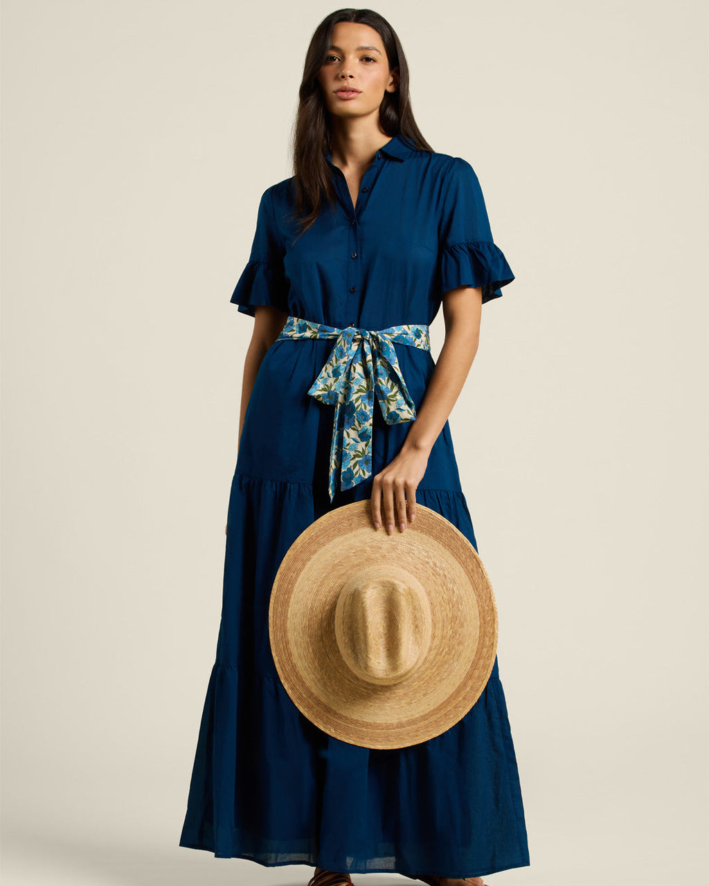 Trovata Martine Dress in Laguna Navy