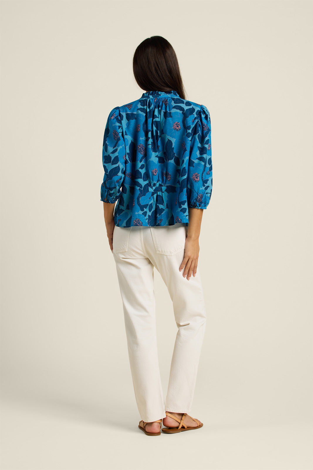Trovata Orly Blouse in Lago Floral