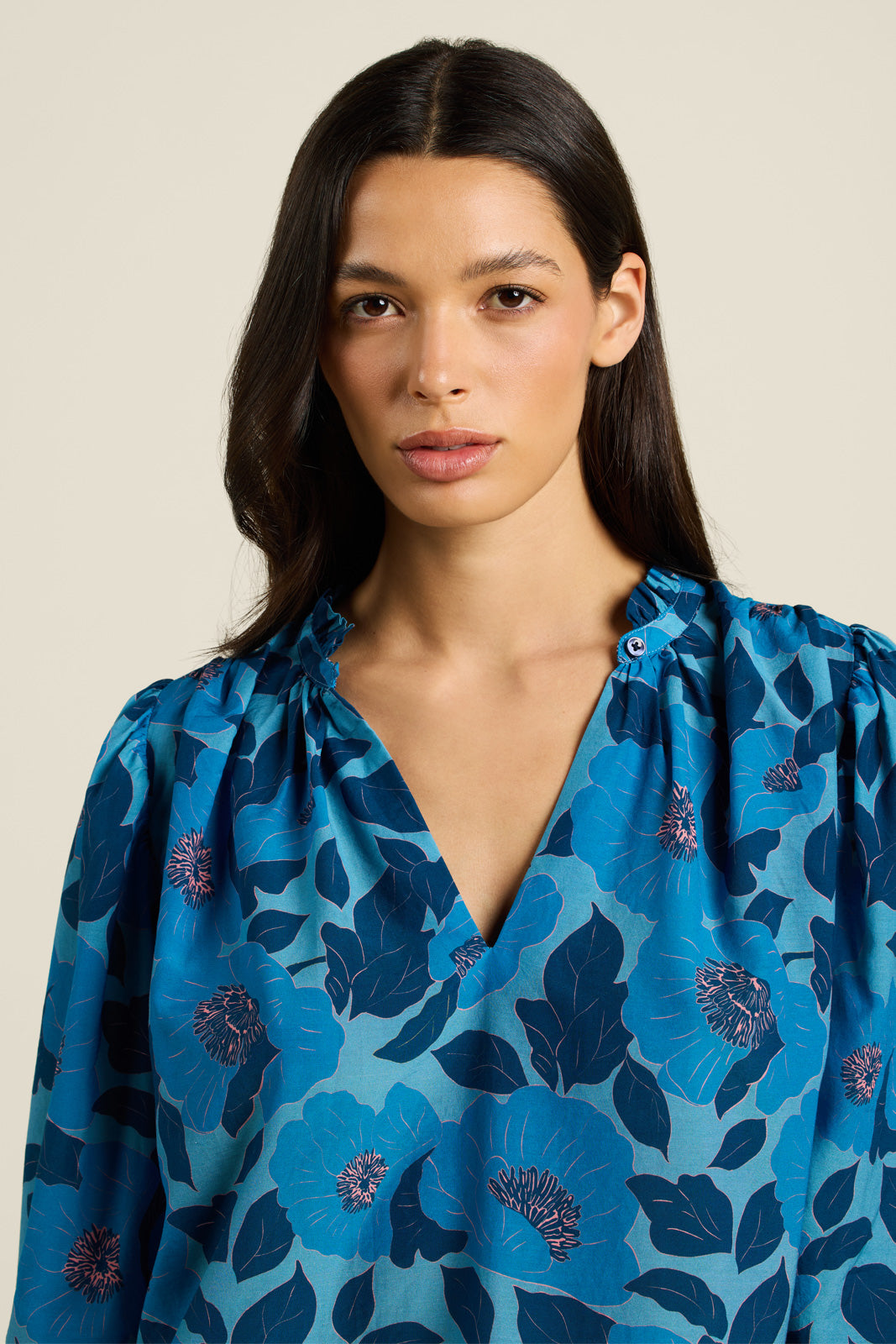 Trovata Orly Blouse in Lago Floral