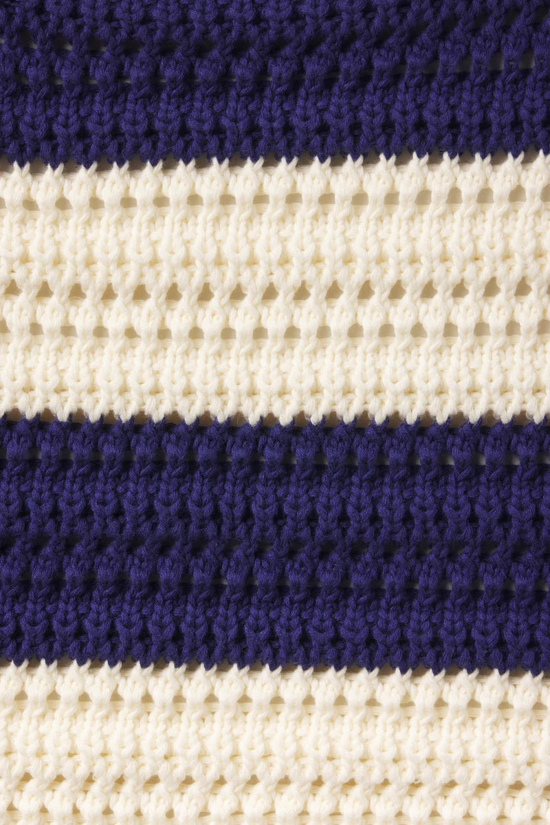 Trovata Justine Sweater Tank in Navy & White Stripe