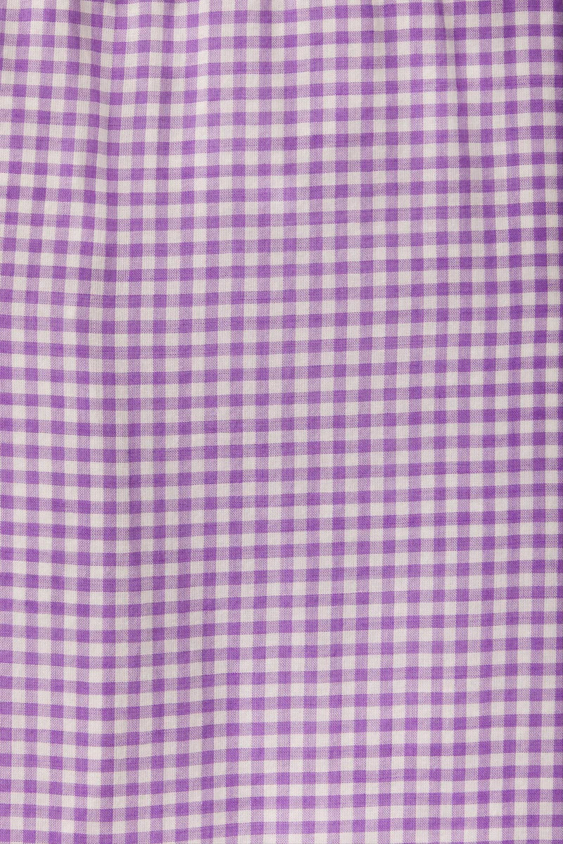 Trovata Jess Blouse in Lilac Gingham