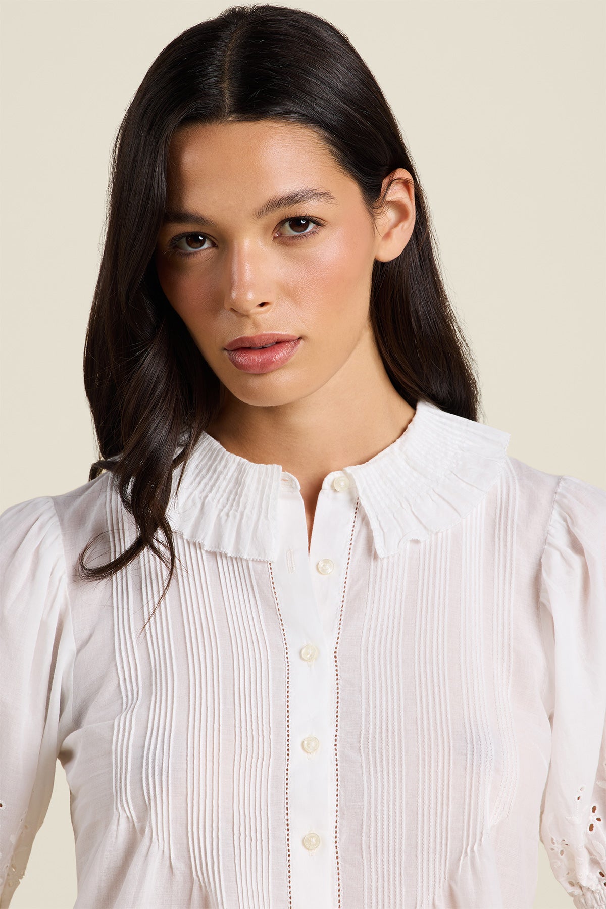 Trovata Jess Blouse in White Eyelet