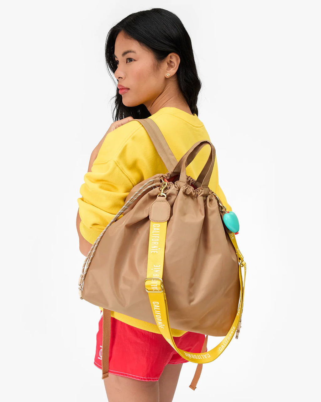 Clare V. Sac Tout Backpack in Latte
