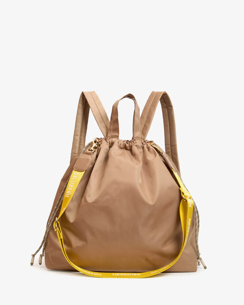 Clare V. Sac Tout Backpack in Latte