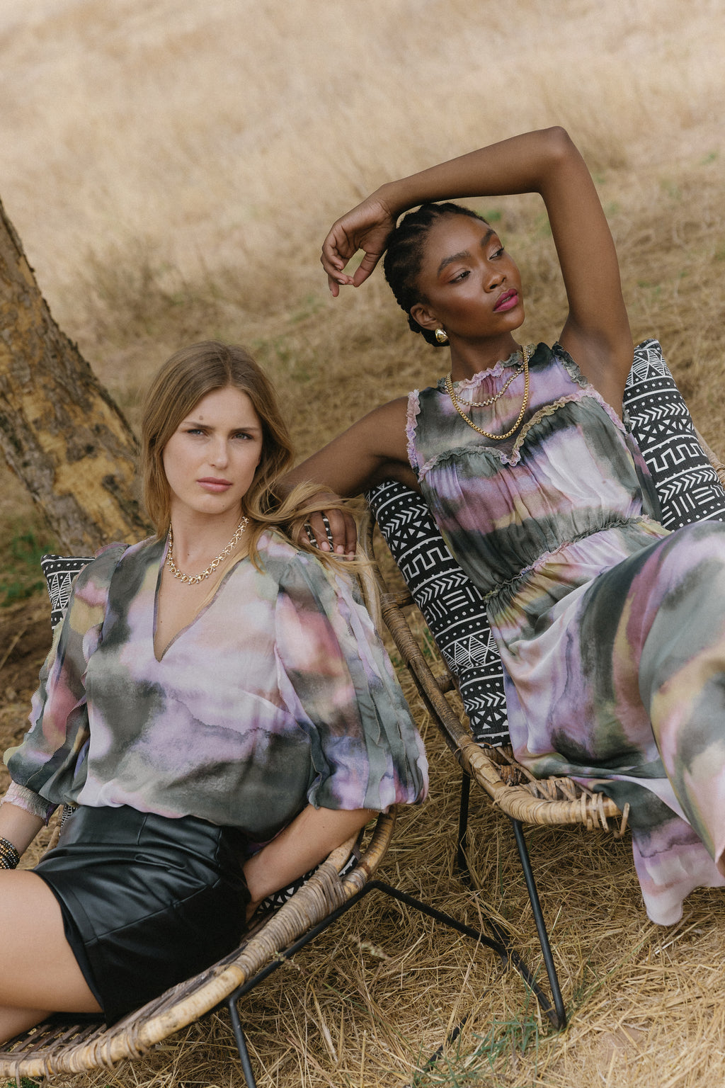 Caballero Naima Dress in Rose Grass Haze