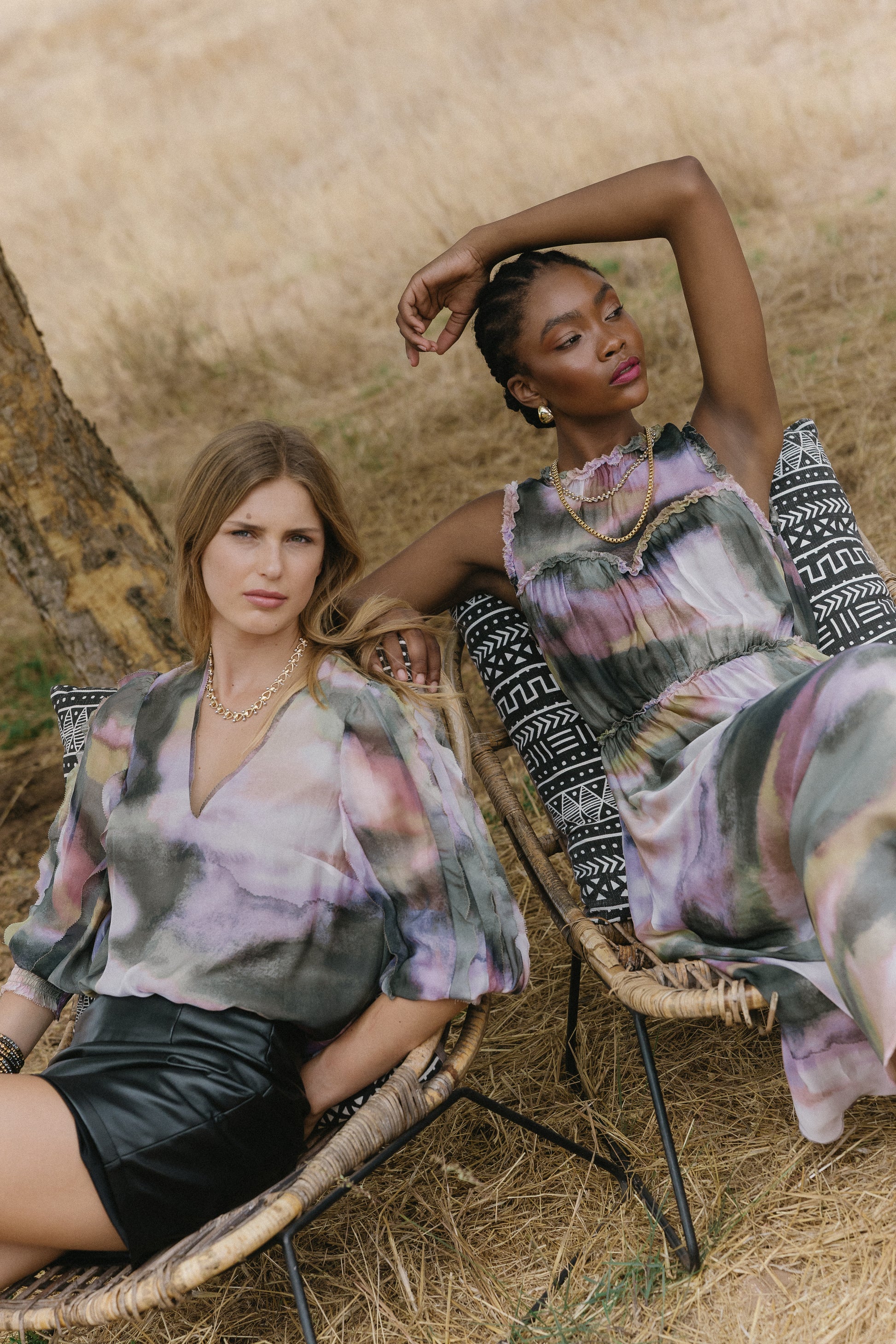 Caballero Naima Dress in Rose Grass Haze