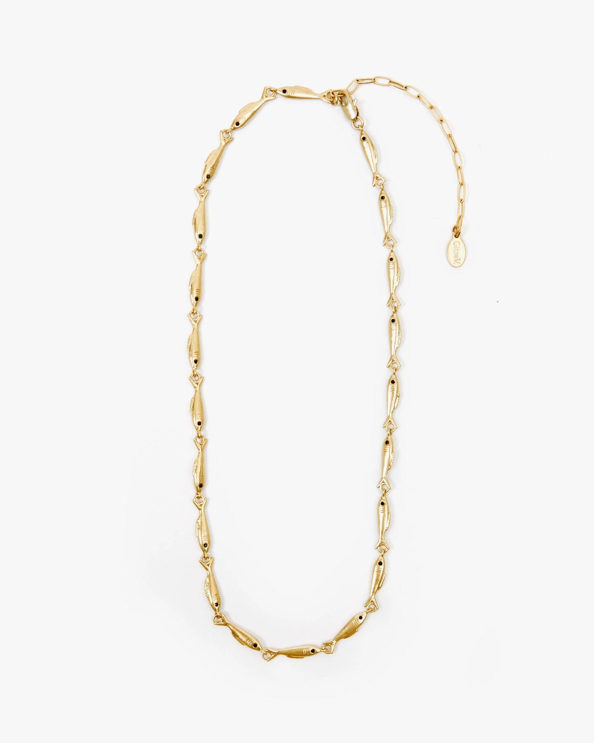 Clare V. Sardine Link Necklace