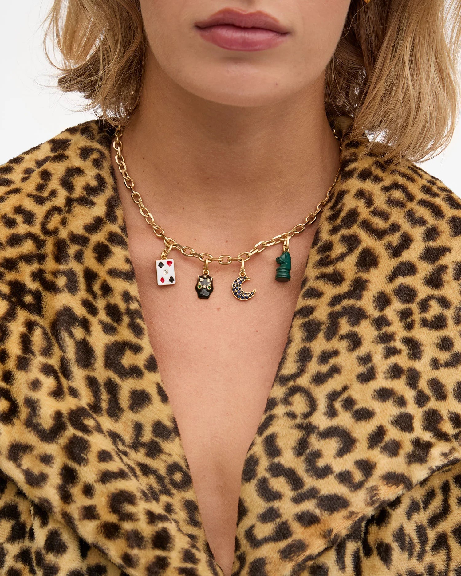 Clare V. Crescent Charm