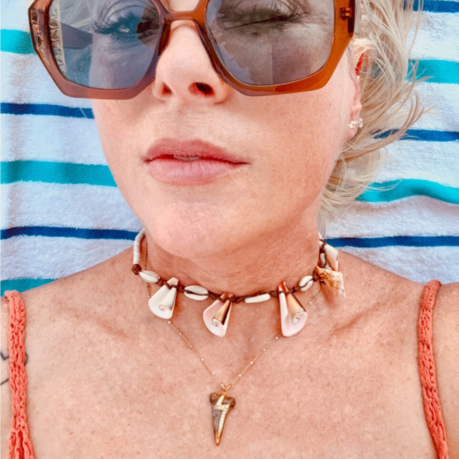 Pade Vavra Shark Tooth Lightning Bolt Diamond Necklace