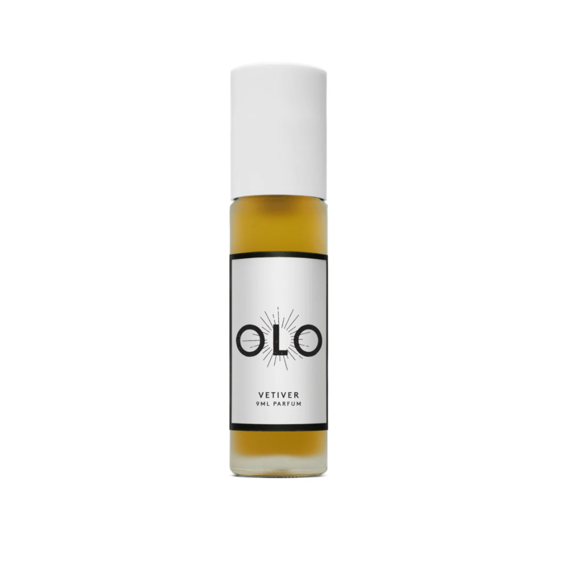 Perfume bottle labeled 'OLO' on a white background
