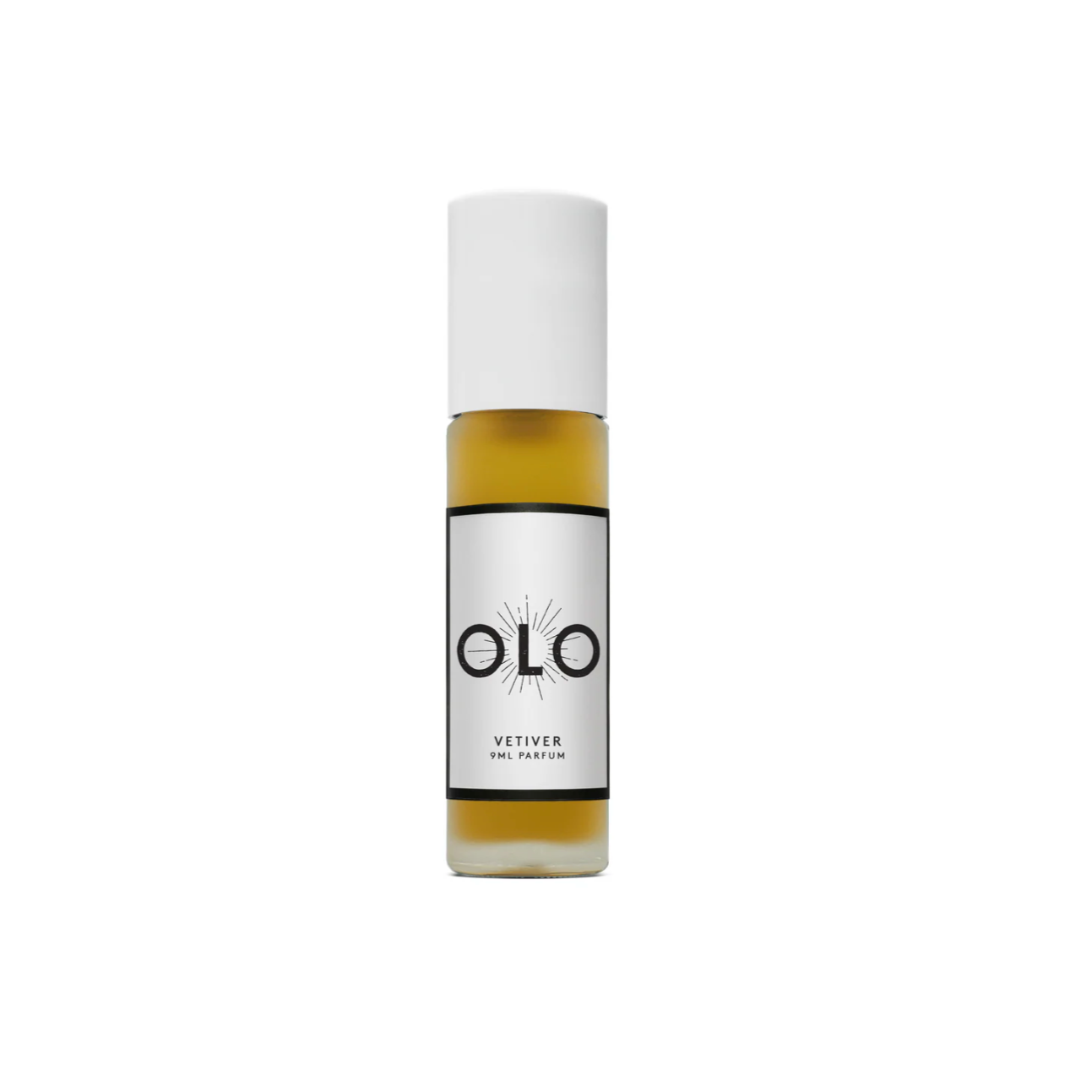 Perfume bottle labeled 'OLO' on a white background
