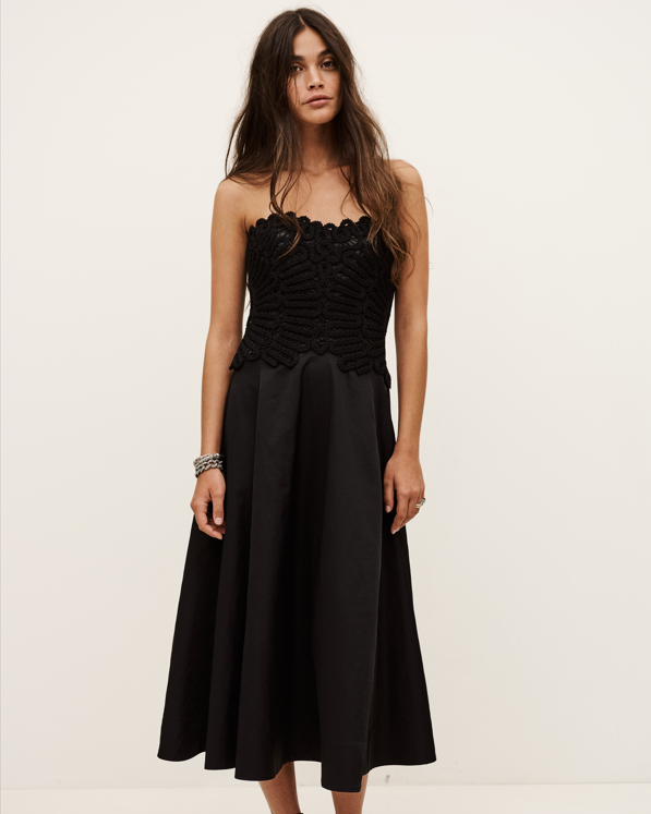 Ba&sh Praina Dress in Noir
