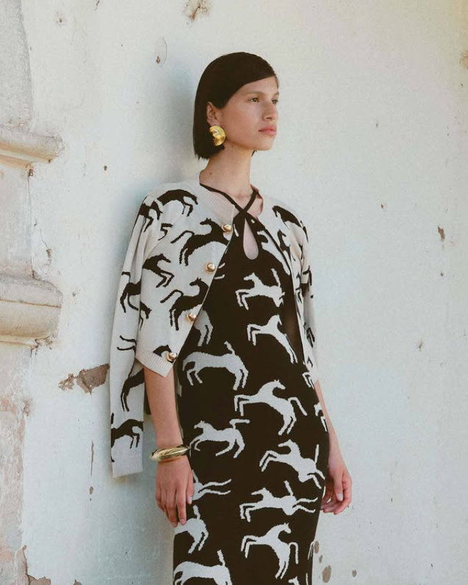 Carolina K Cardigan Wild Horses