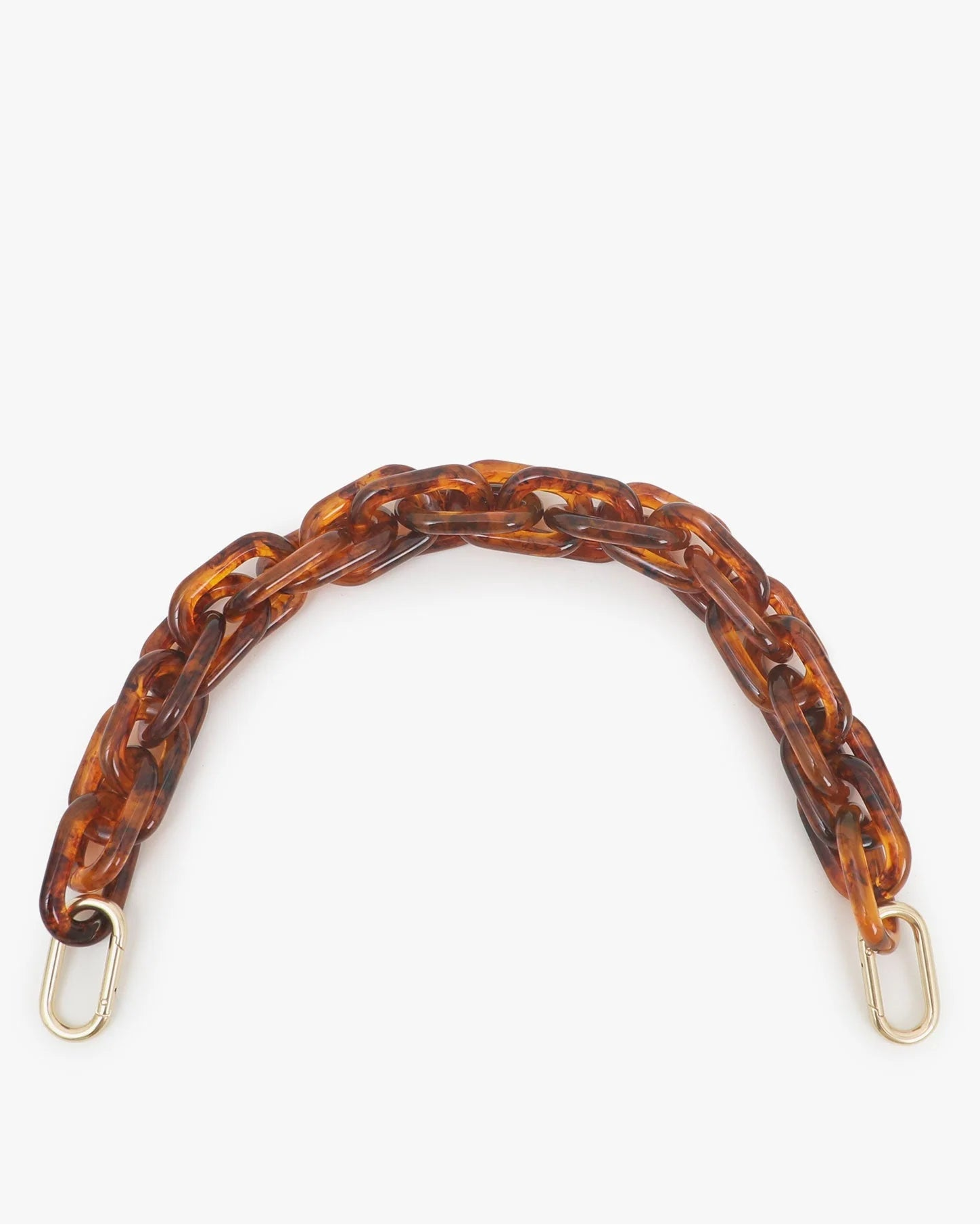 Clare V. Shortie Strap Resin in Tortoise