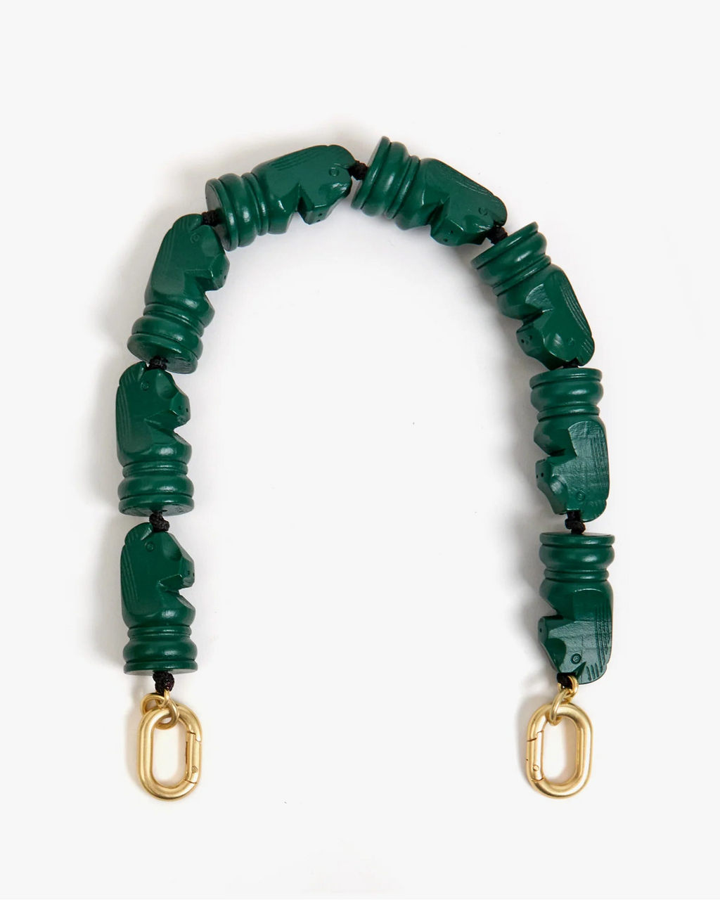 Clare V. Shortie Strap Knights in Evergreen