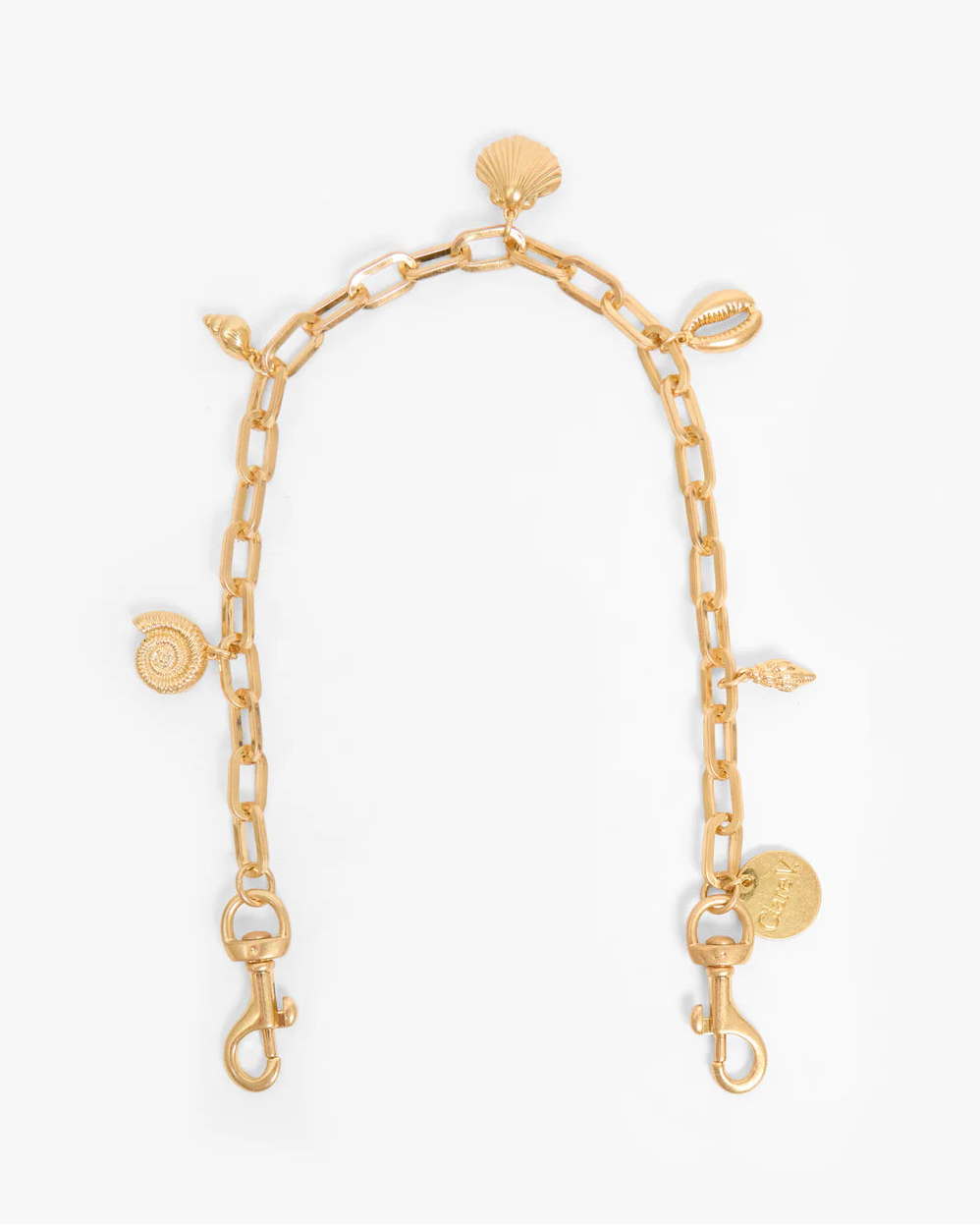 Clare V. Shortie Strap Oval Link w/ Sea Charms