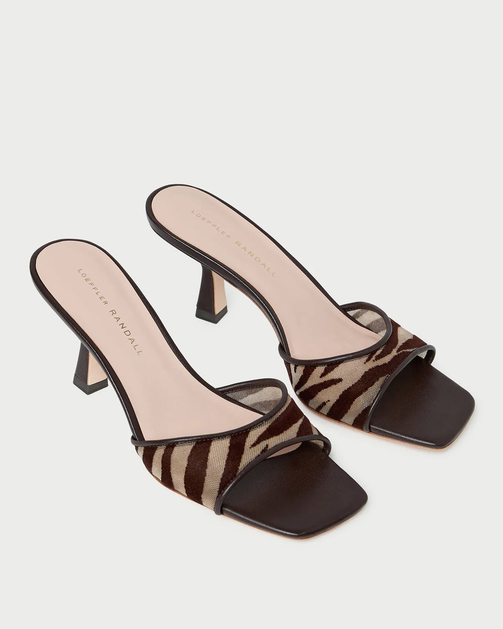 Loeffler Randall Tavia Zebra Mesh Mule