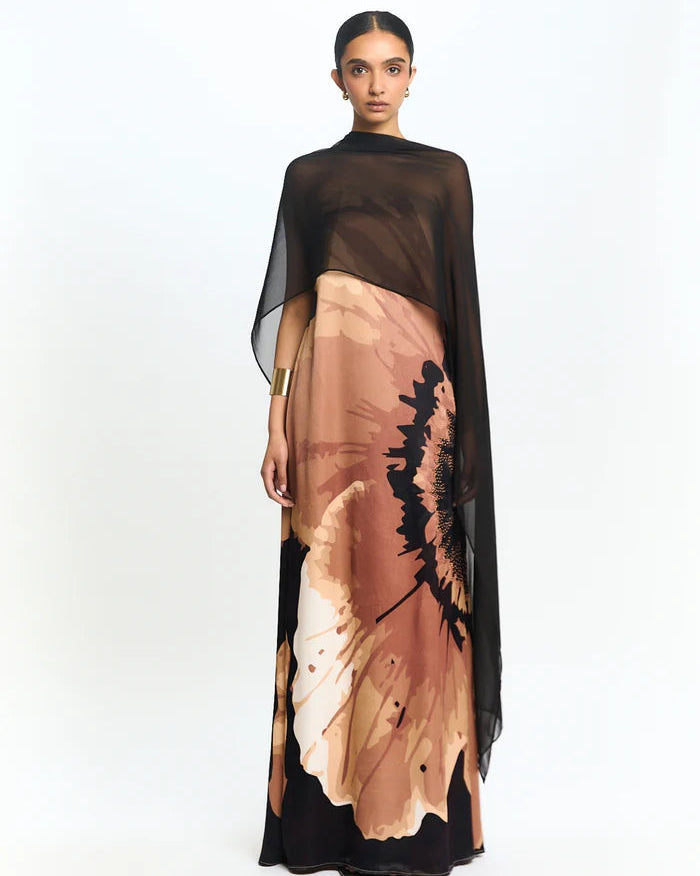 DIARRABLU Handbeaded Tubi Dress in Amor Rose
