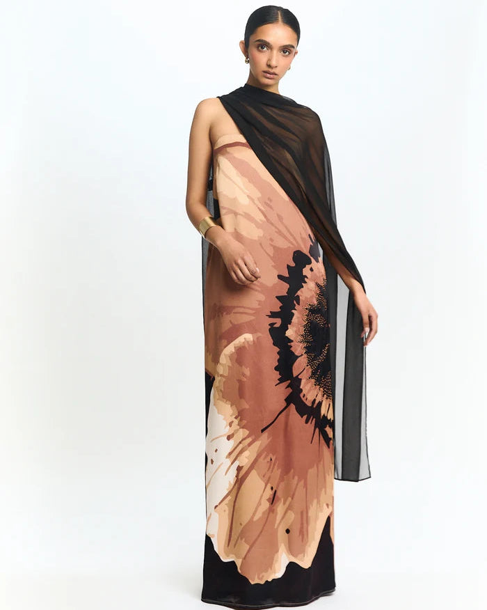 DIARRABLU Handbeaded Tubi Dress in Amor Rose