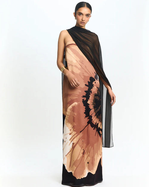 DIARRABLU Handbeaded Tubi Dress in Amor Rose