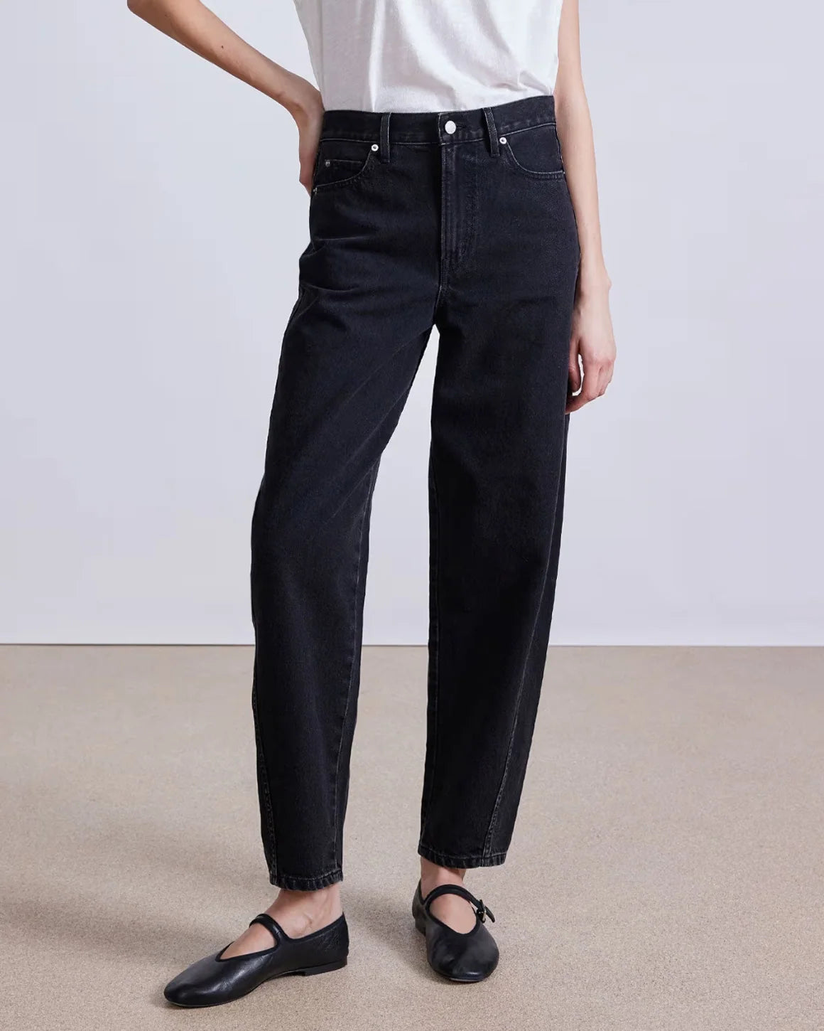 Apiece Apart Mari Barrel Jean in Luna Wash