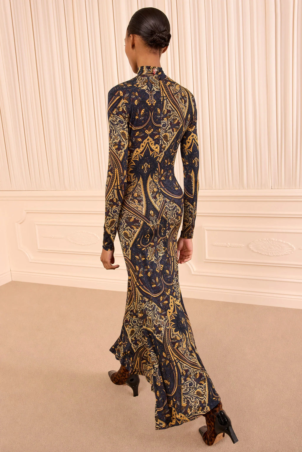 Ulla Johnson Ida Jersey Dress in Twilight Paisley