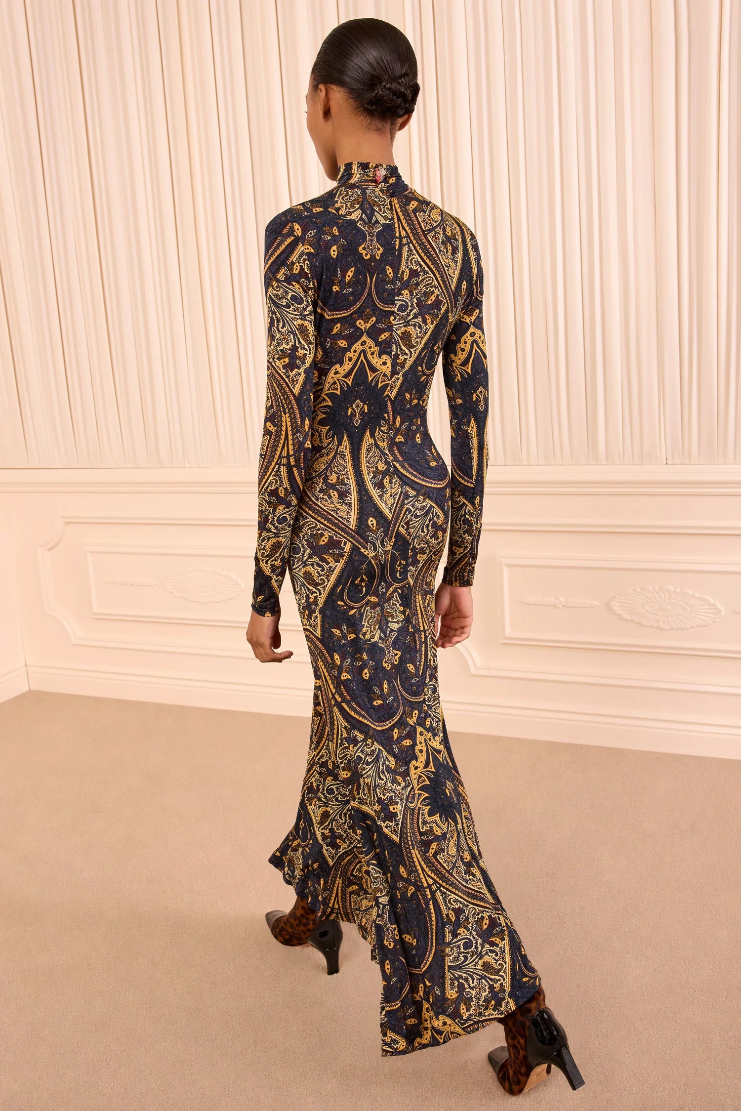 Ulla Johnson Ida Jersey Dress in Twilight Paisley