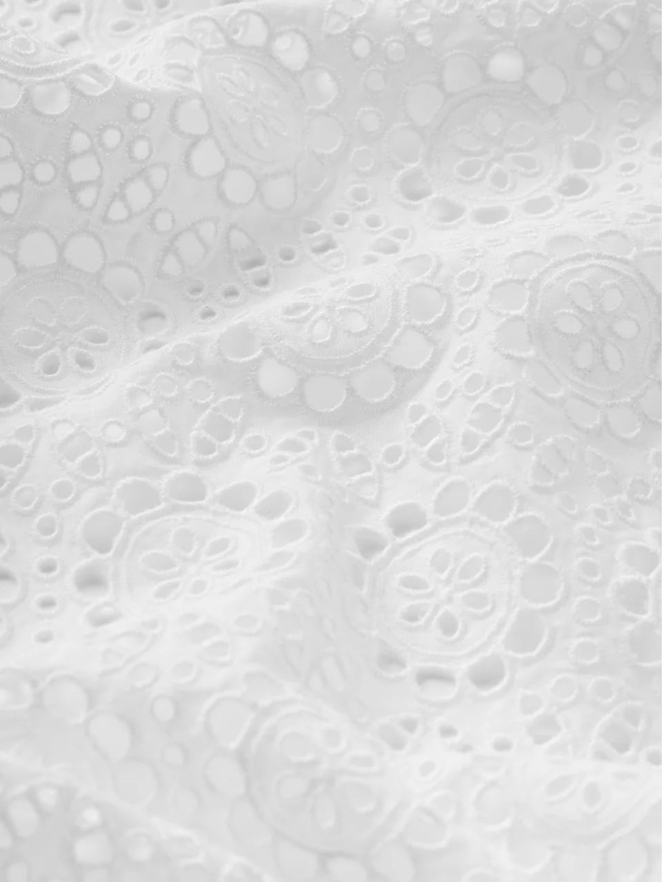 FRAME The Petal Eyelet Shirt in White