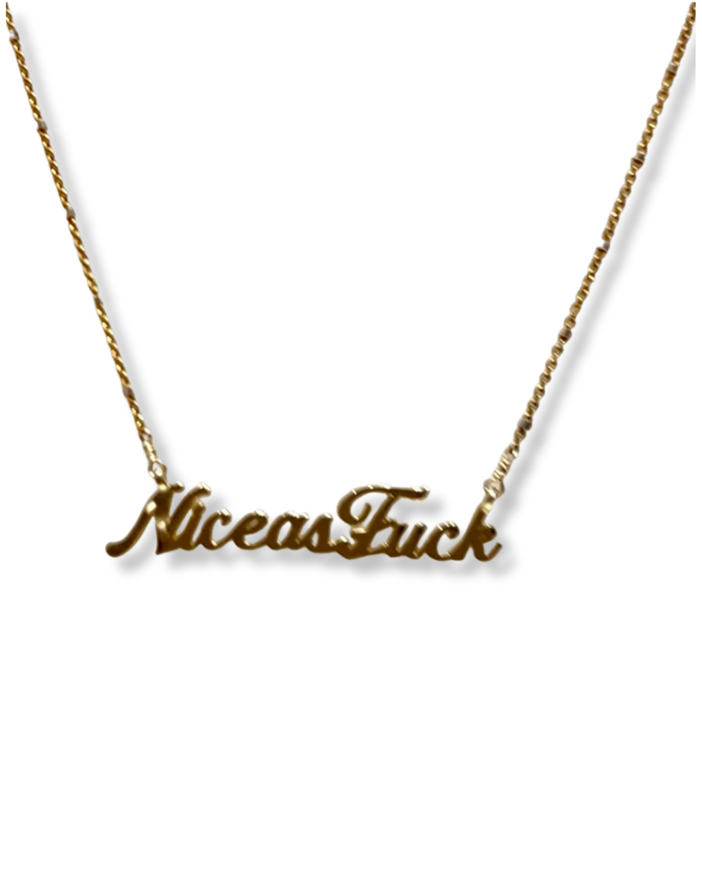 Pade Vavra Nice As Fuck Necklace