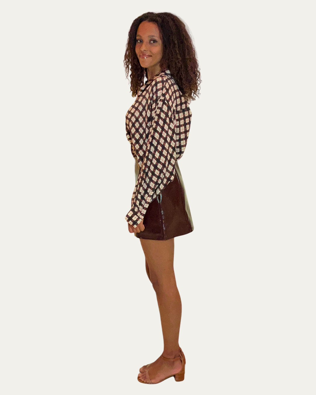 No. 6 Jess Skirt in Bordeaux