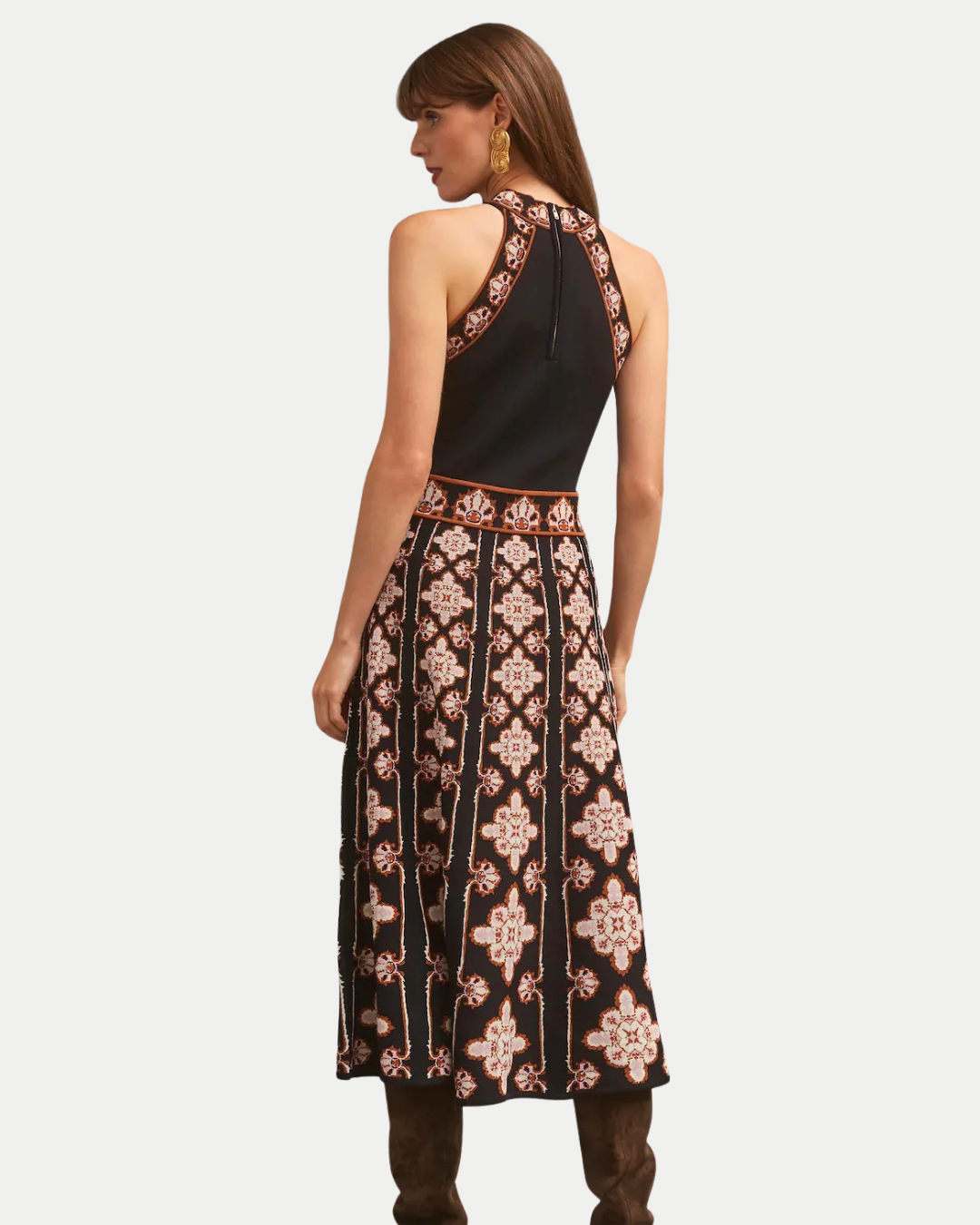 Cara Cara Sandrinna Dress in Vintage Scarf Black