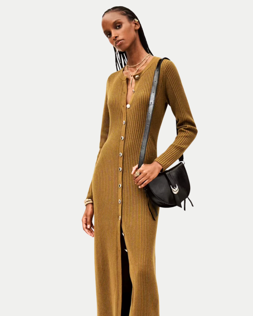 Ba&sh Anisa Dress in Bronze
