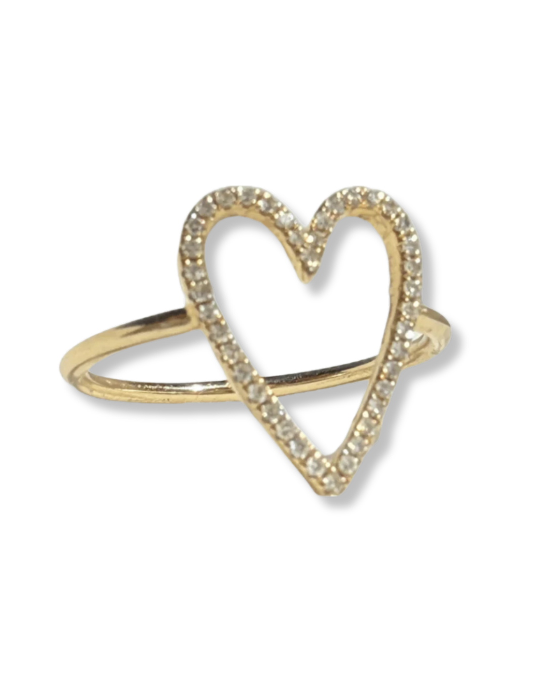 Pade Vavra Open Heart Diamond Ring