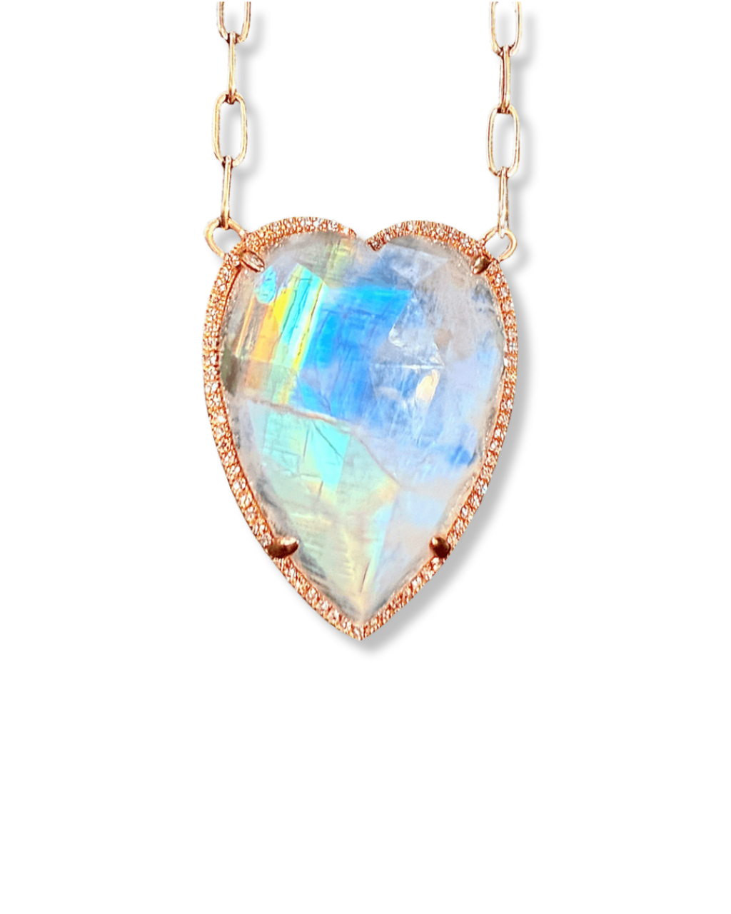 Pade Vavra Aurora Heart Necklace with Diamonds