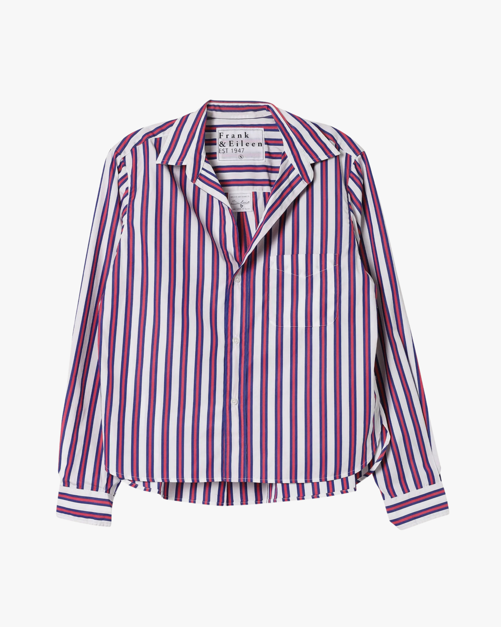 Frank & Eileen Silvio Shirt in Multi Magenta Stripe