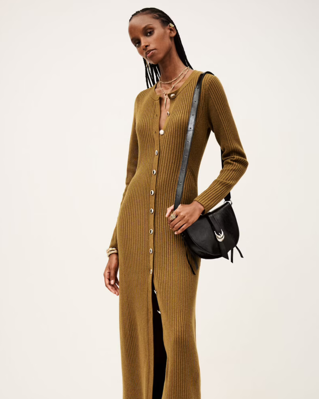 Ba&sh Anisa Dress in Bronze