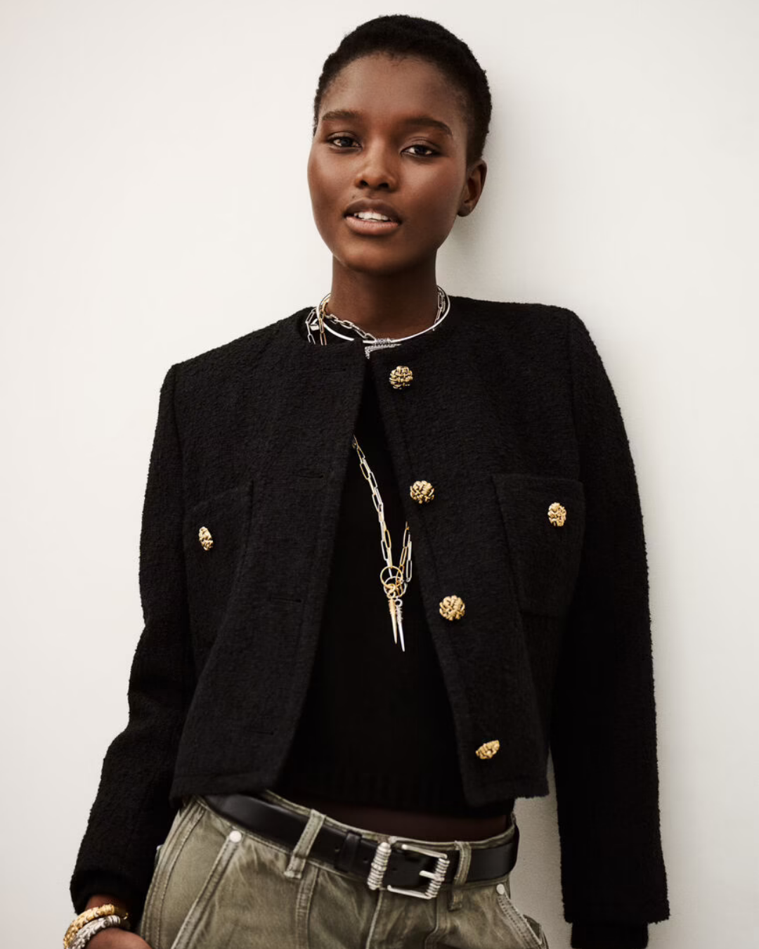 Ba&sh Meredith Jacket in Noir