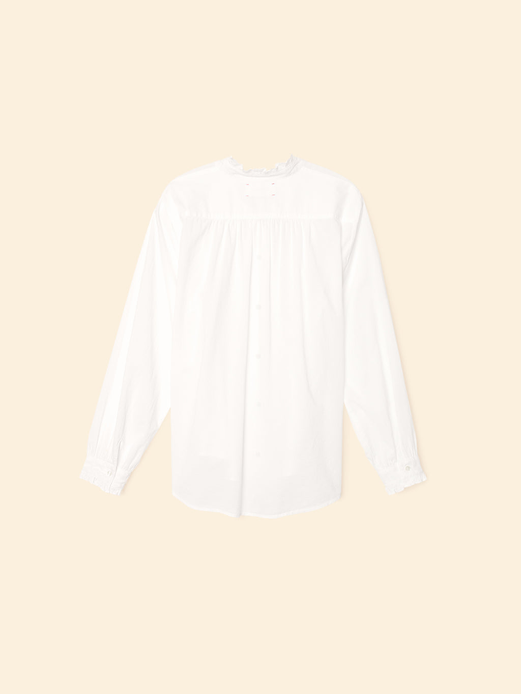 White shirt on a beige background