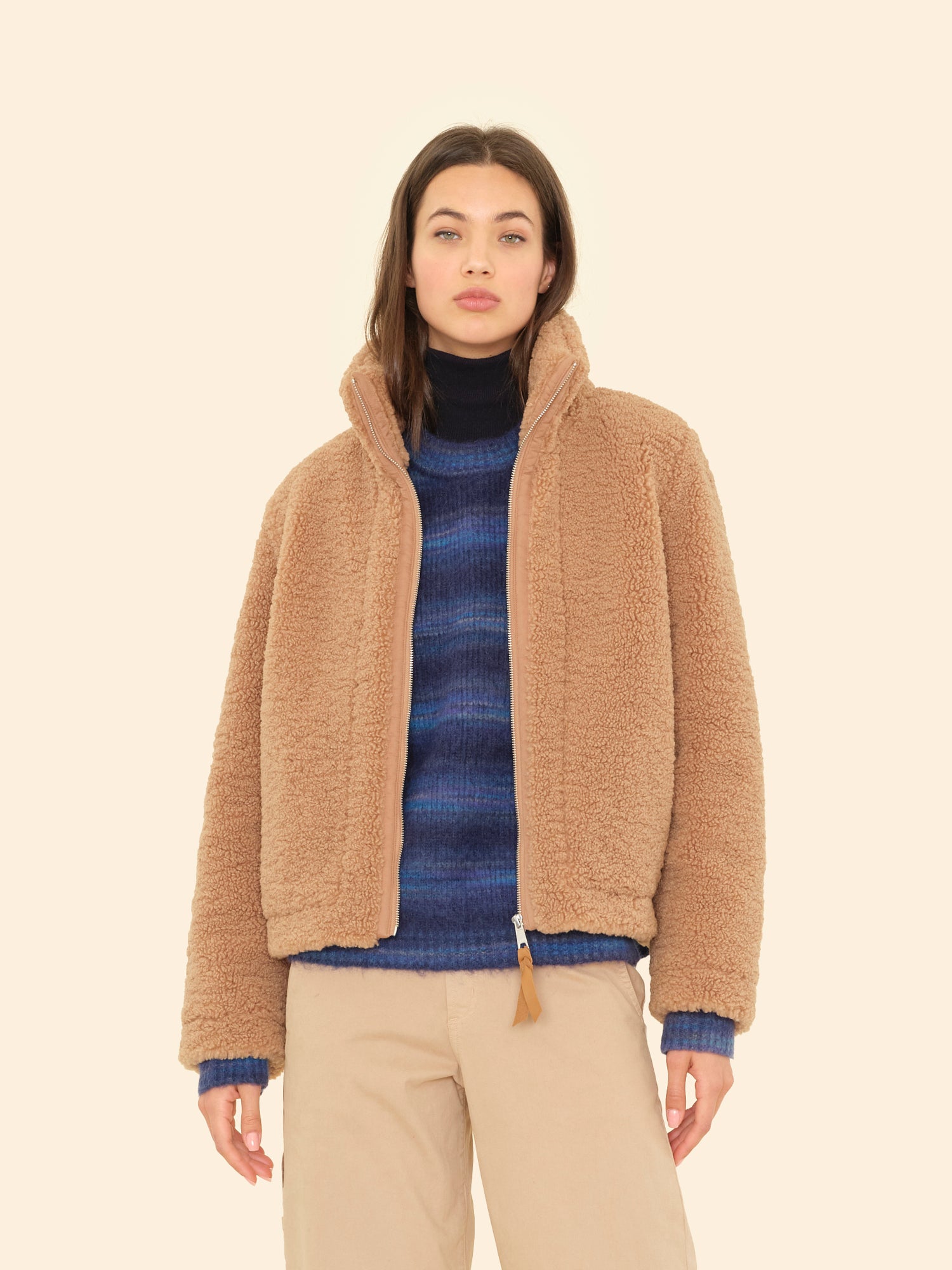 XiRENA Dree Bomber in Teddy Brown