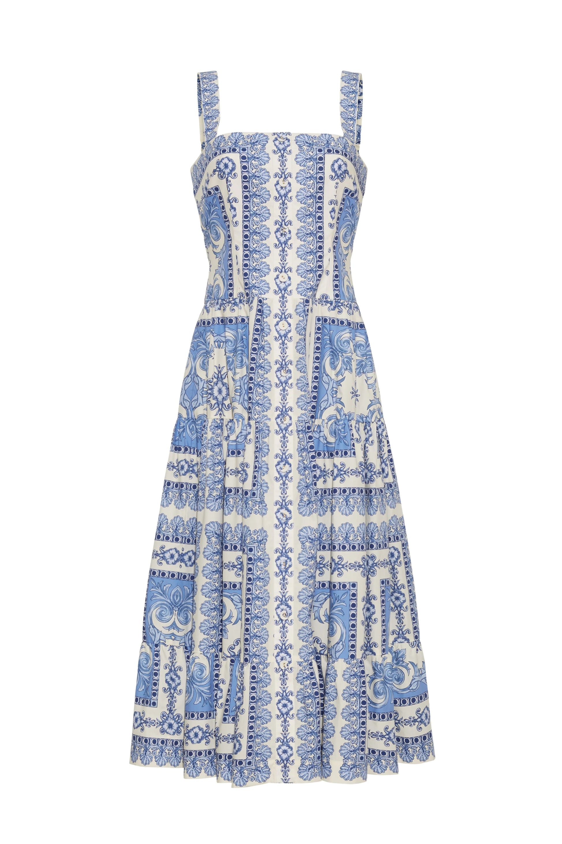 Cara Cara Margarita Dress in Hudson Scarf Sky