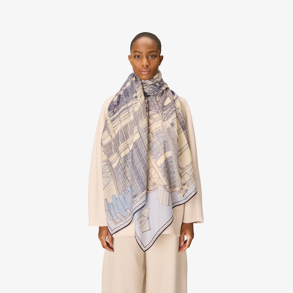 Inoui Editions Scarf Vivienne in Grey