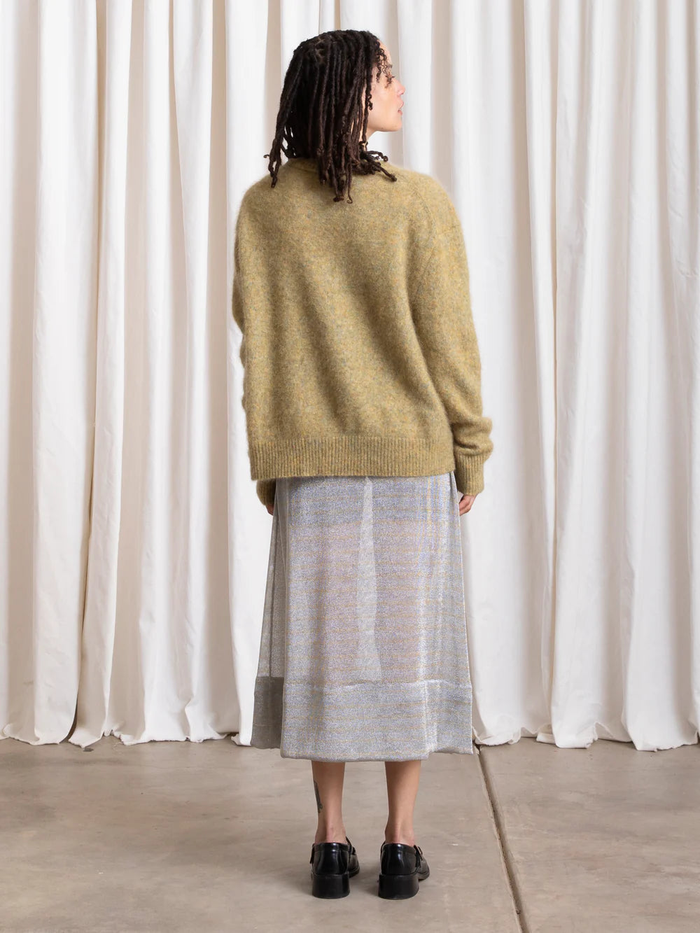 Ali Golden Oversized Mohair Pullover