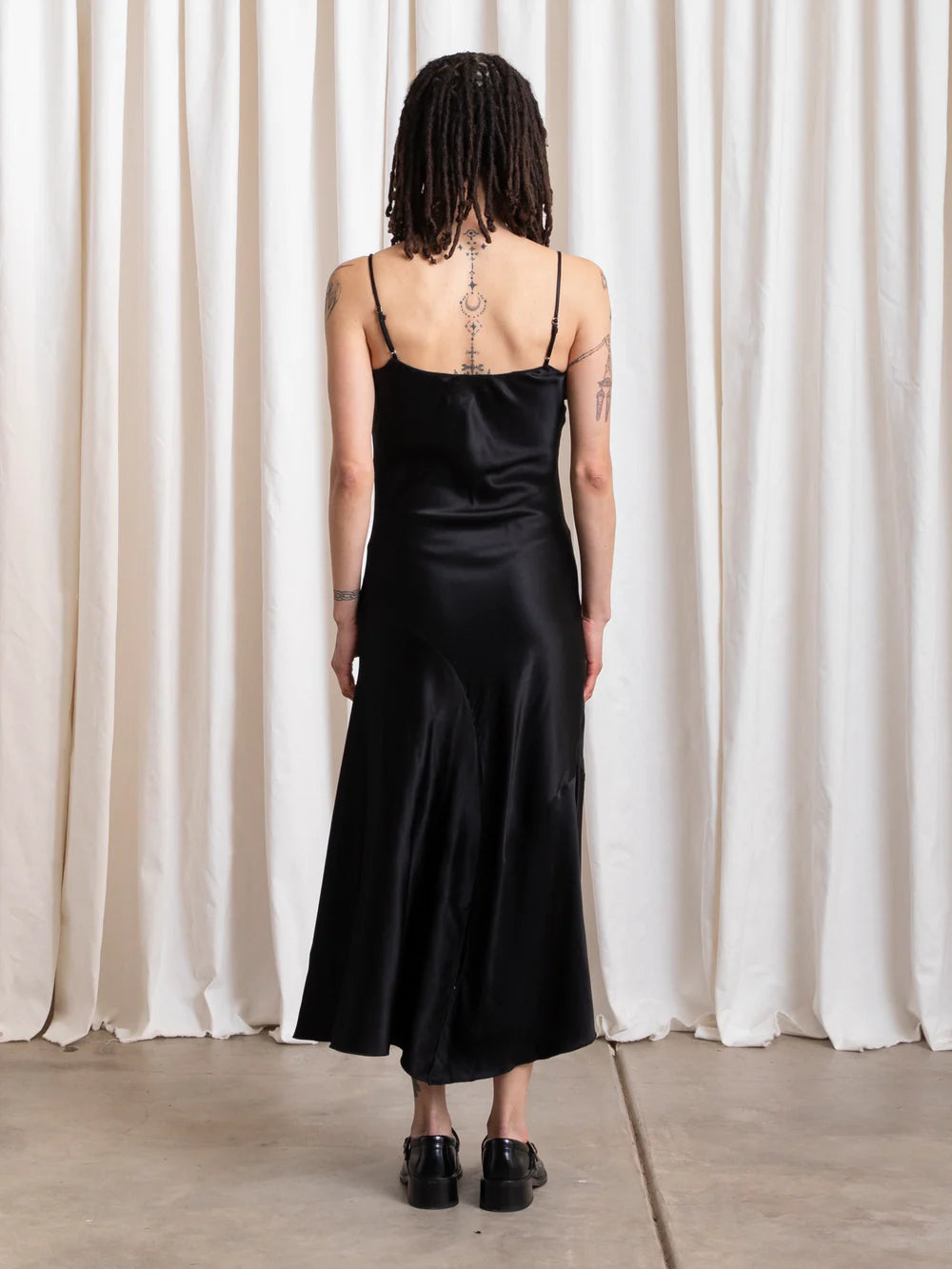 Ali Golden Asymmetrical Tank Dress