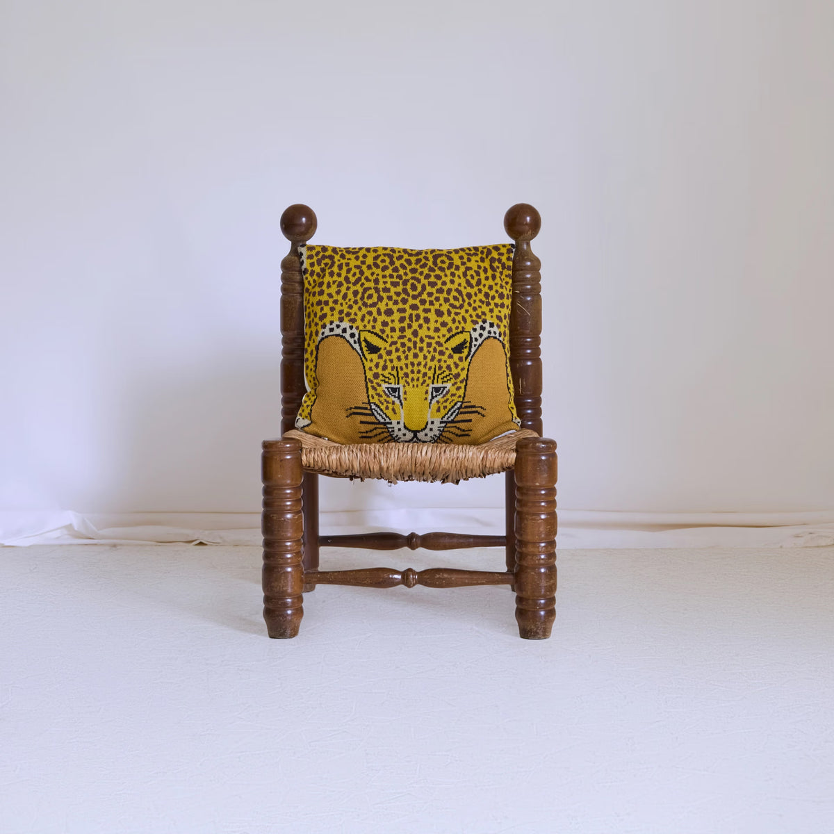 Inoui Editions Cushion Cover Leopard in Saffron