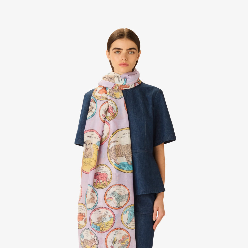 Inoui Editions Scarf Chance Inoui in Lilac