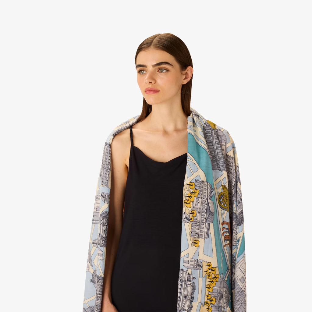 Inoui Editions Scarf Rome in Grey