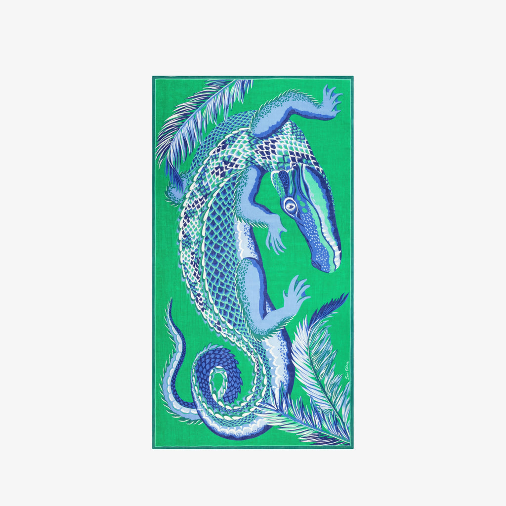 Inoui Editions Scarf Croco in Green