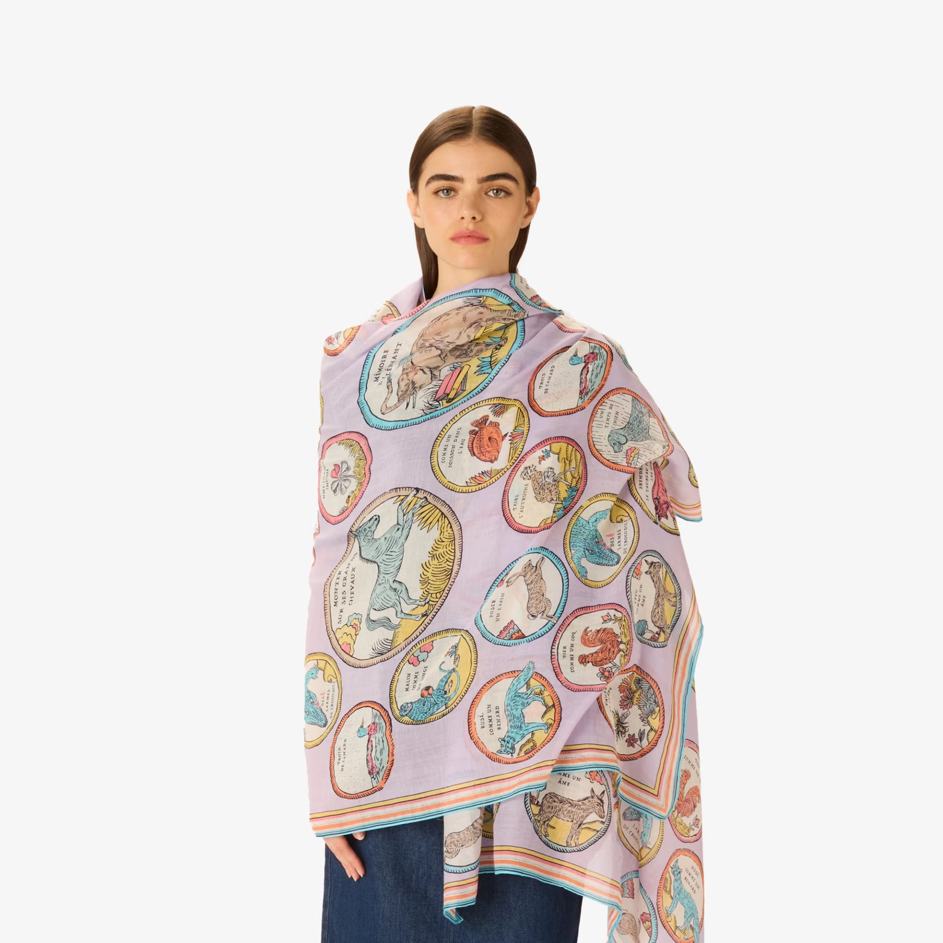 Inoui Editions Scarf Chance Inoui in Lilac