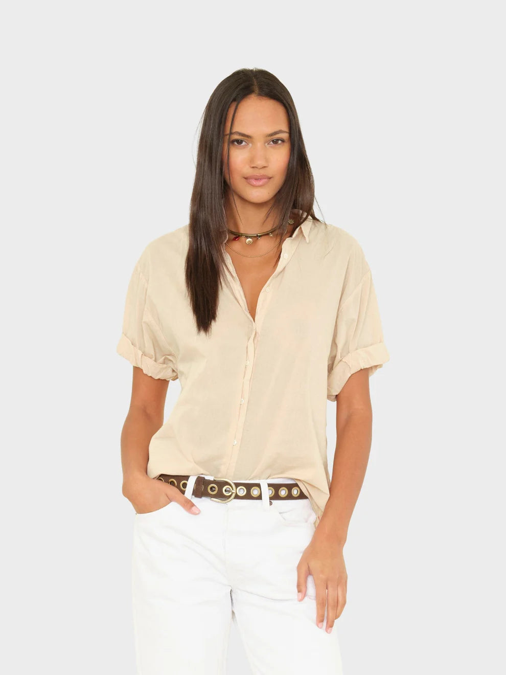 XiRENA Channing Shirt in Parchment