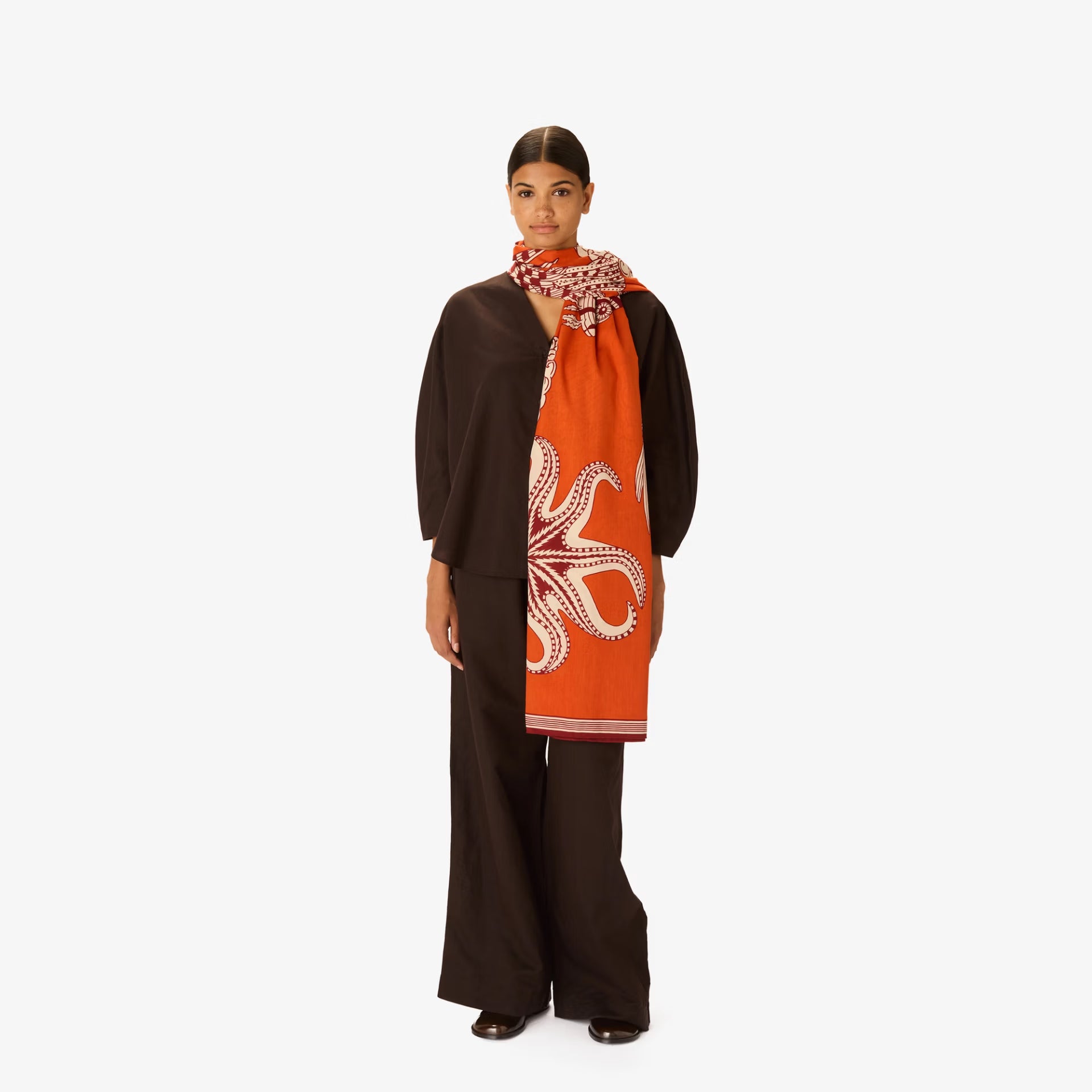 Inoui Editions Scarf Vague in Orange